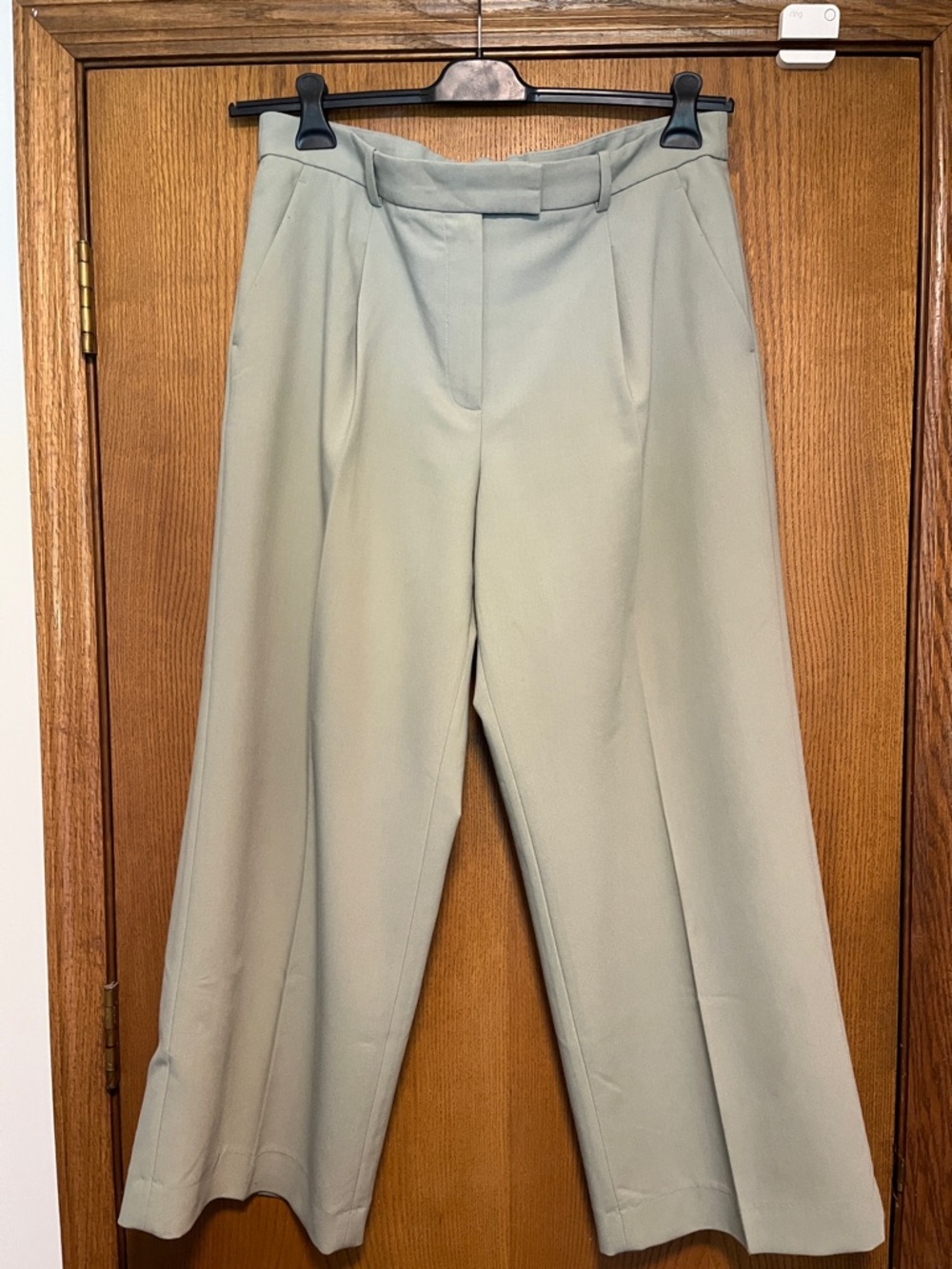 Abercrombie & Fitch Wide-Leg Pants in Sage Green